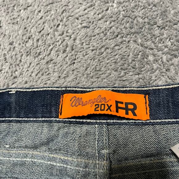 Wrangler FR 20X Bootcut Jeans Mens 34 x34 Flame Resistant Blue Denim - Picture 6 of 11